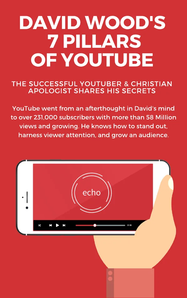 The cover of David Wood's 7 Pillars of YouTube