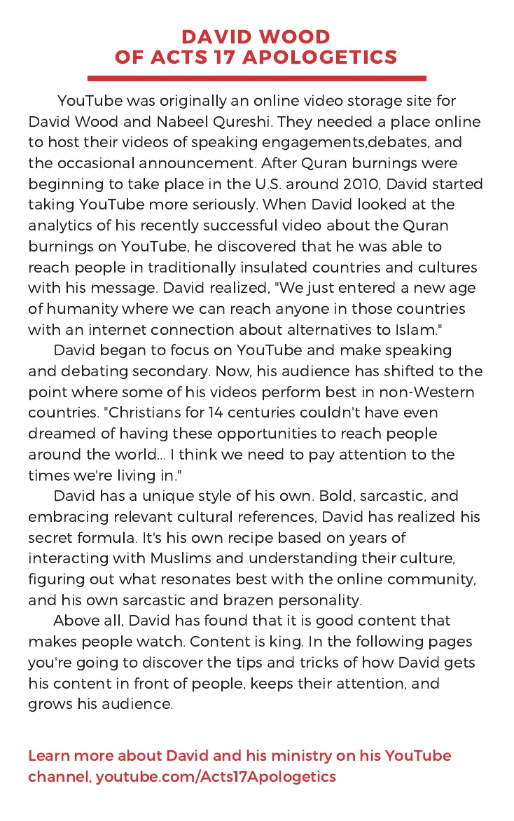 How David Wood came to YouTube