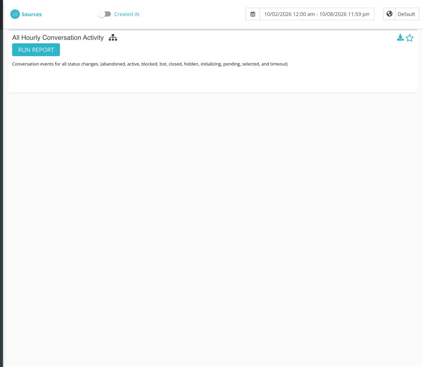 The Heatmaps group in the Reports menu, with this report selected