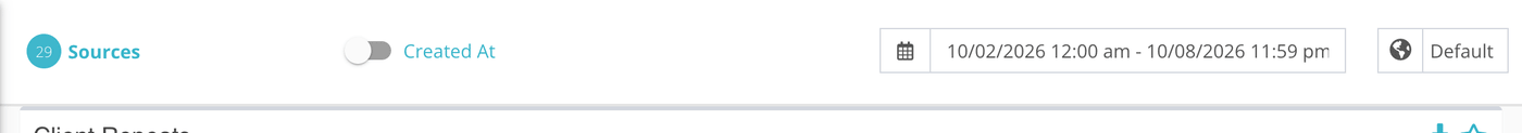 Repeat in the Clients group of the Reports sidebar