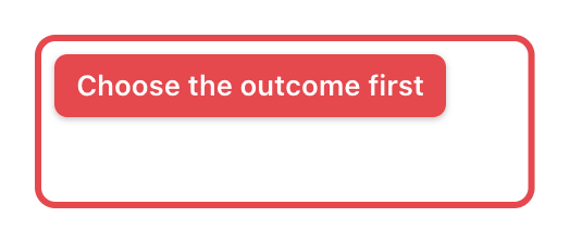 The Outcome list on the Outcome Details card, which must be set before Run Report.
