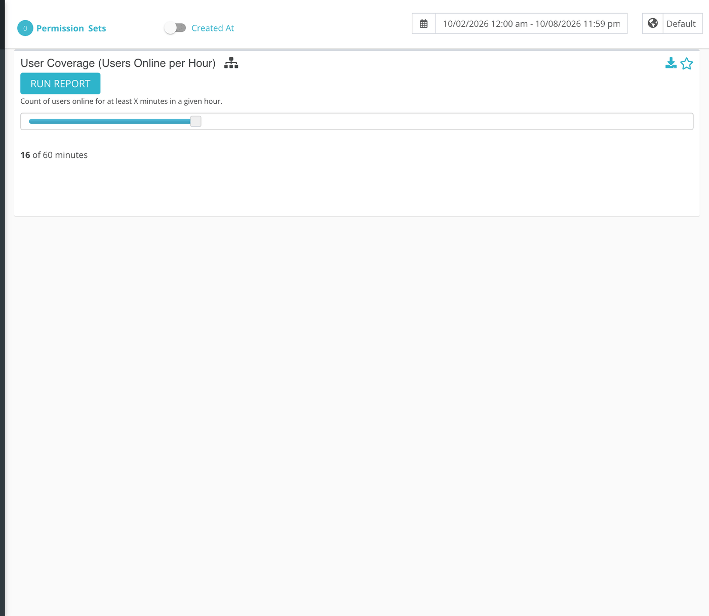 The Heatmaps group in the Reports menu, with Users Online selected