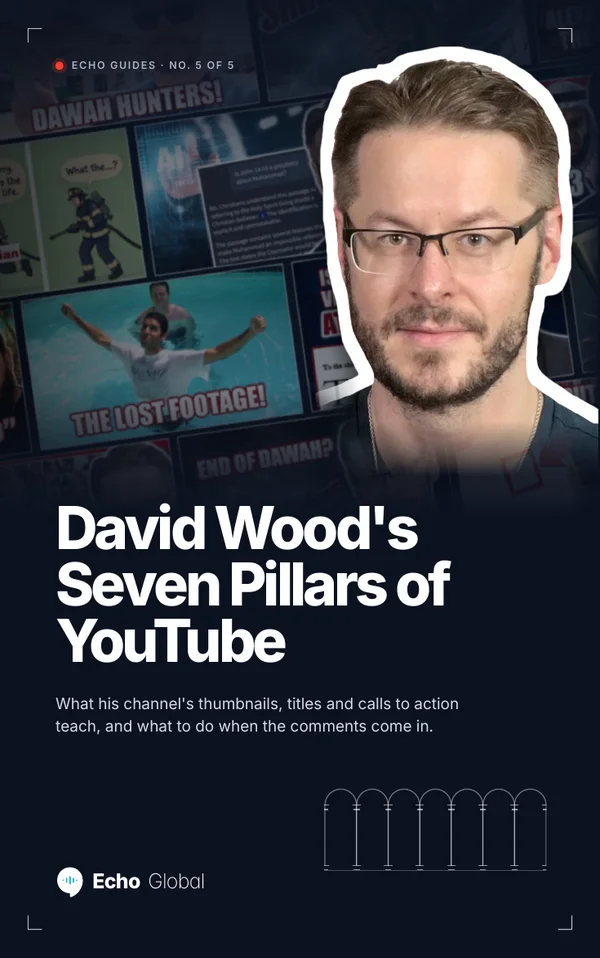 The cover of David Wood's Seven Pillars of YouTube